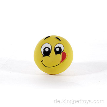 Hundeballspielzeug Lächeln Gesicht Haustier Spielzeugball